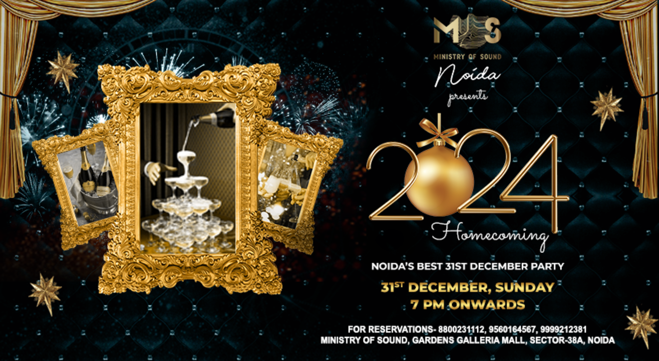 2024 HOMECOMING: New Year Eve Party at MOS Noida🍻💫 | NY 2024