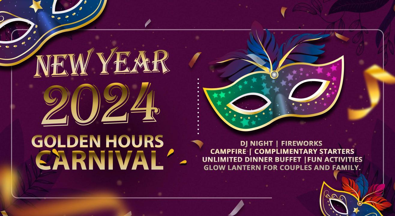 NEW YEAR PARTY 2024 GOLDEN HOURS CARNIVAL | NY 2024