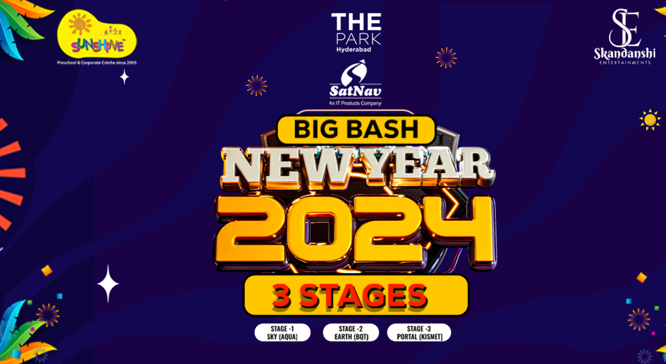 BIG BASH NEW YEAR | 3-STAGES @THE PARK | NY 2024