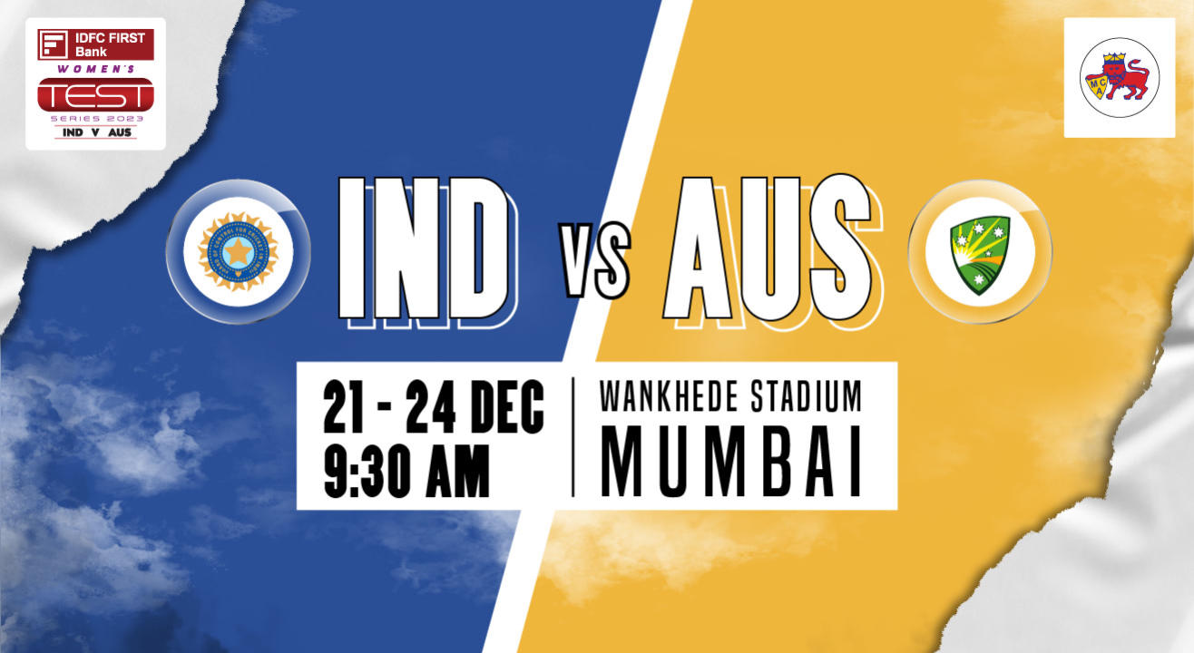 IDFC FIRST Bank Womens Test Match: India vs Australia, Mumbai | Season Ticket