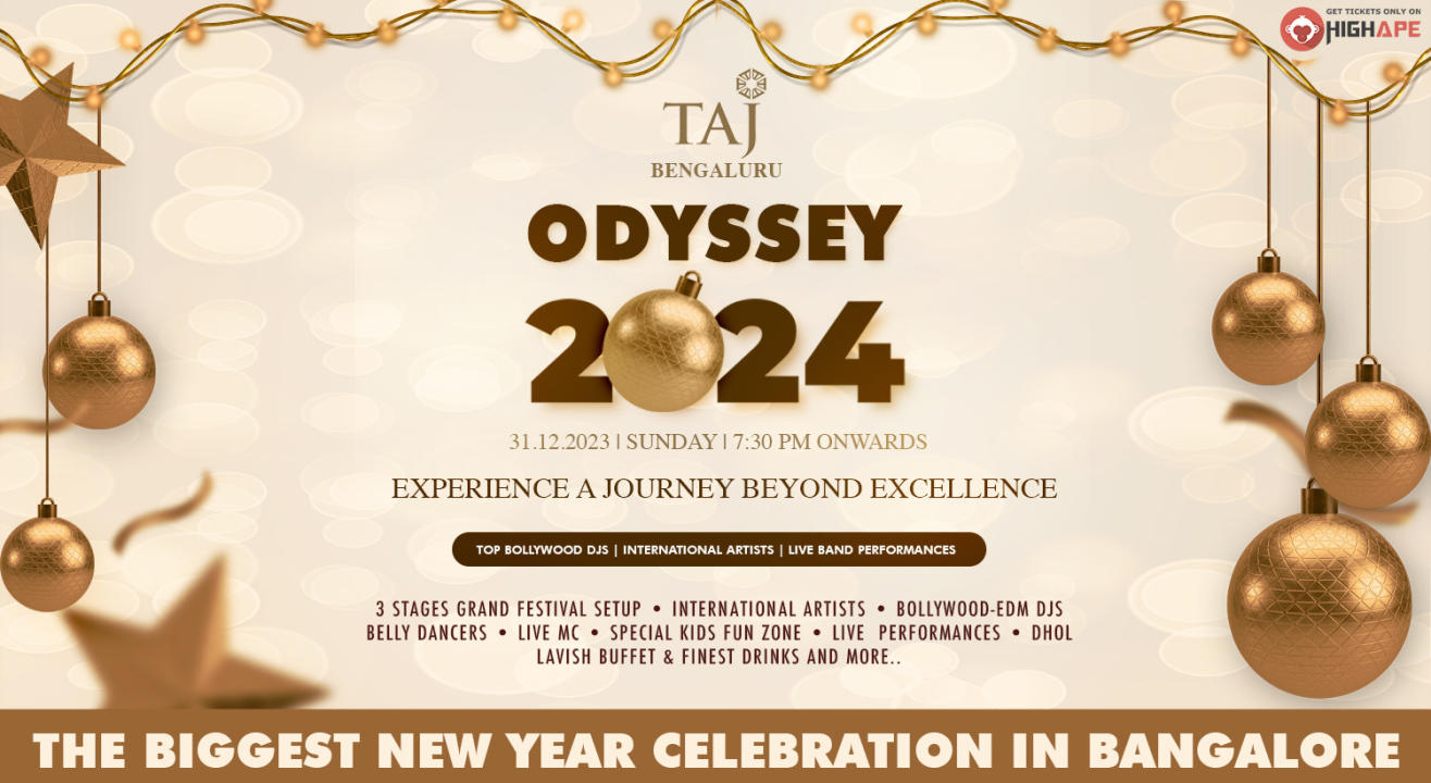 TAJ Odyssey 2024 - Bangalore's Biggest International New Year Celebration 2024 | NY 2024