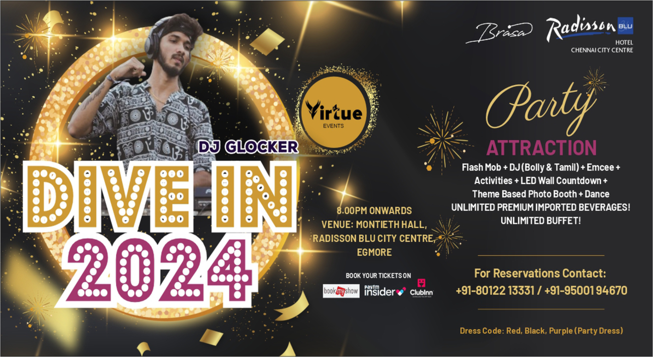 Dive In 2024 @ Brasa - Radisson Blu Chennai, Egmore | NY 2024