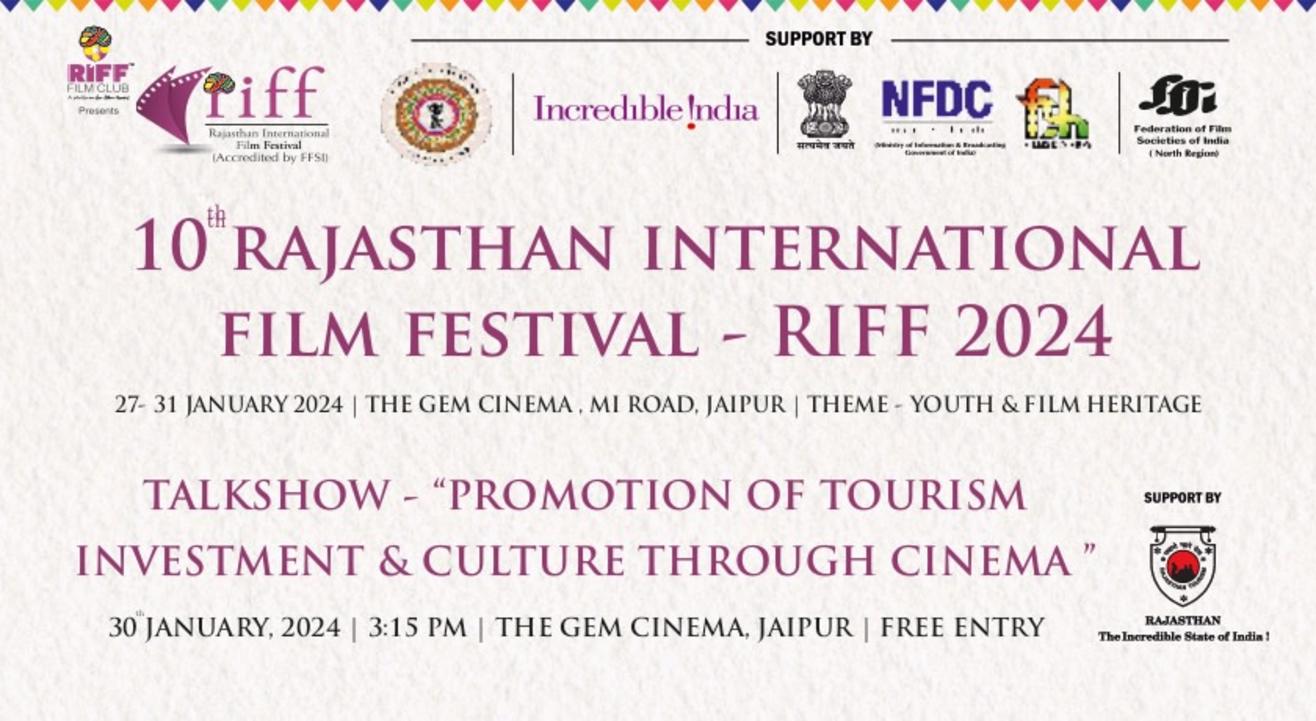 OPEN FORUM ( TALKSHOW ) Topic - Promotion of Tourism , Investment and Culture through Cinema @ RIFF 2024