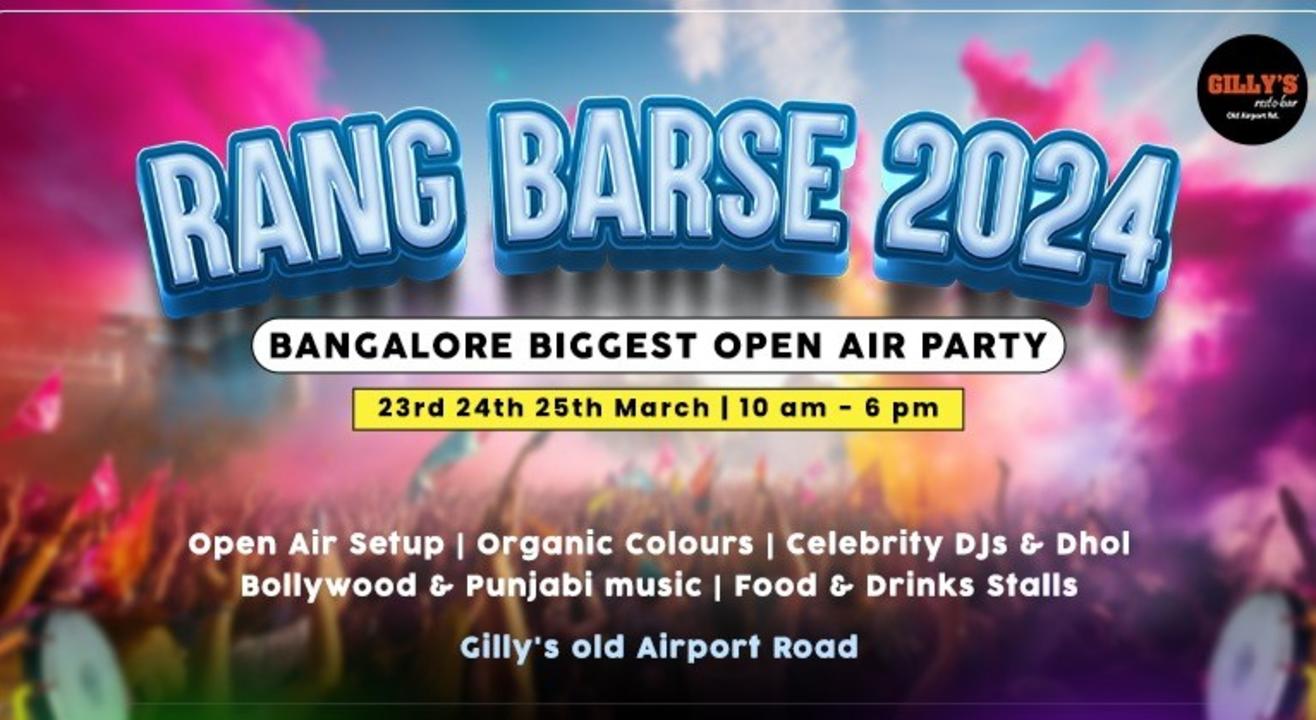 Rang Barse 2024 - Biggest Open Air Holi Party | HOLI 2024