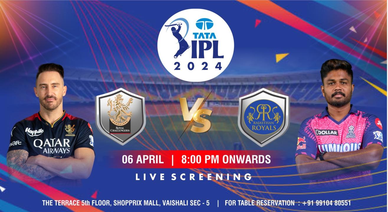 Screening of RCB vs RR IPL 2024 @The Terrace