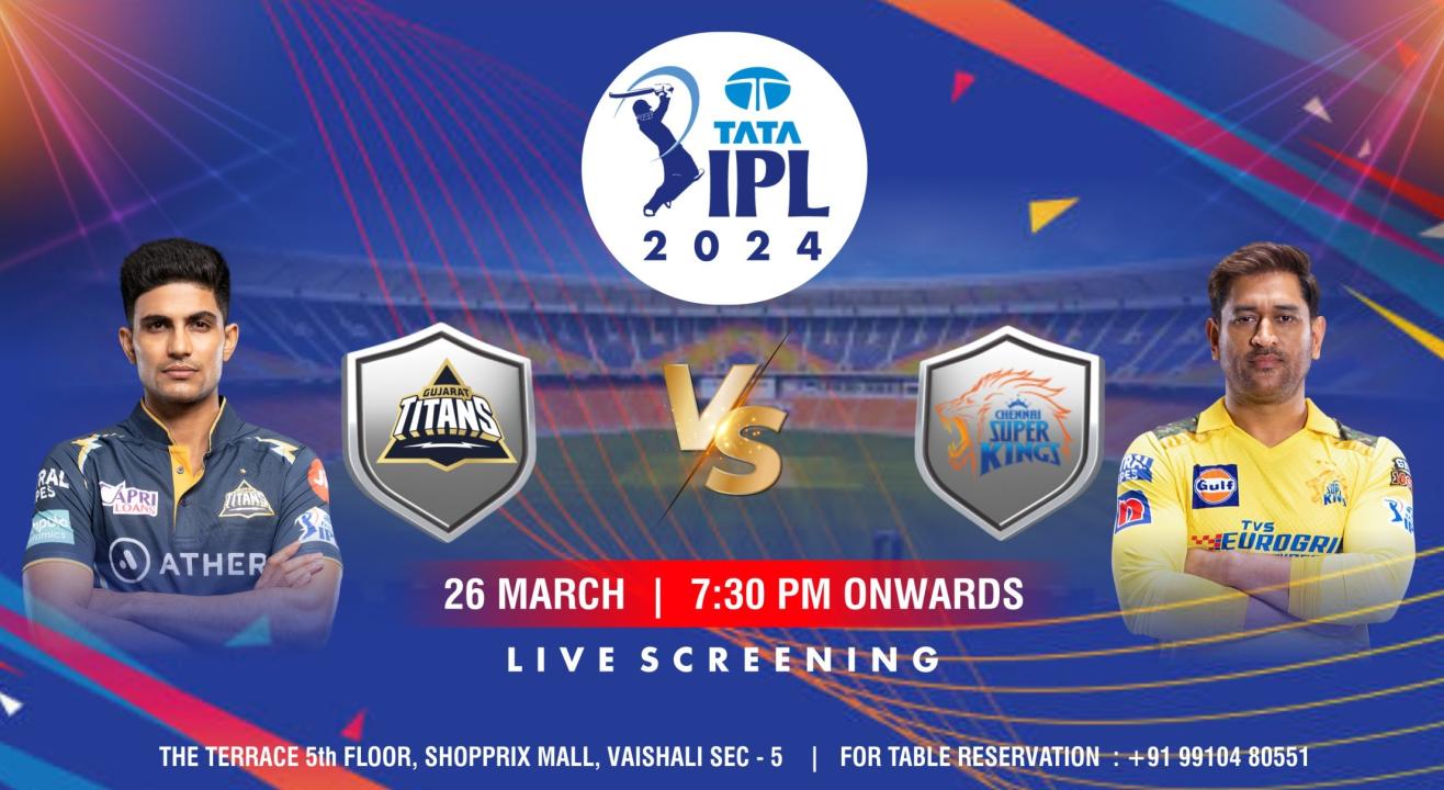 Chennai Super Kings (CSK) vs Gujarat Titans (GT) IPL 2024 Tickets (Screening)