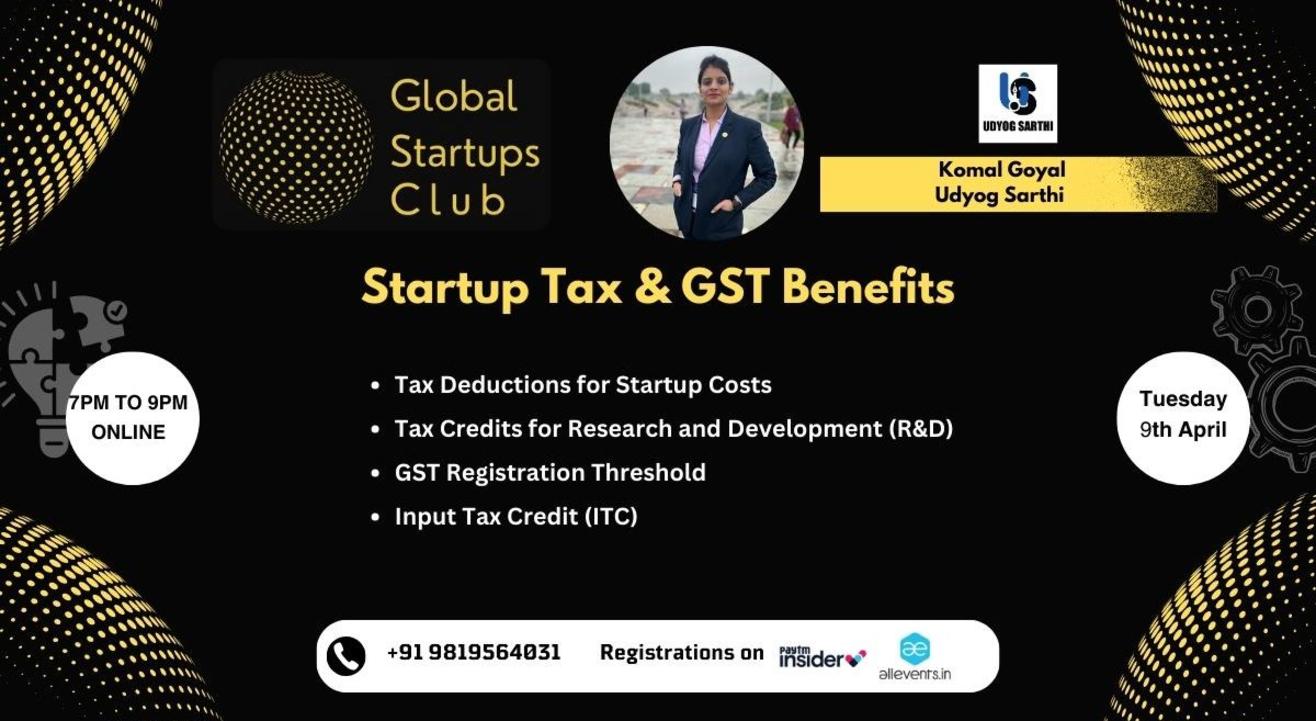 Startup Tax & GST Benefits