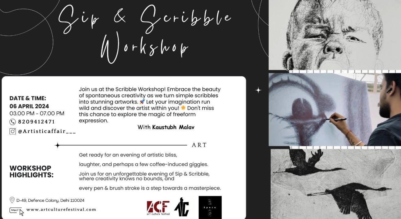 SIP & SCRIBBLE WORKSHOP