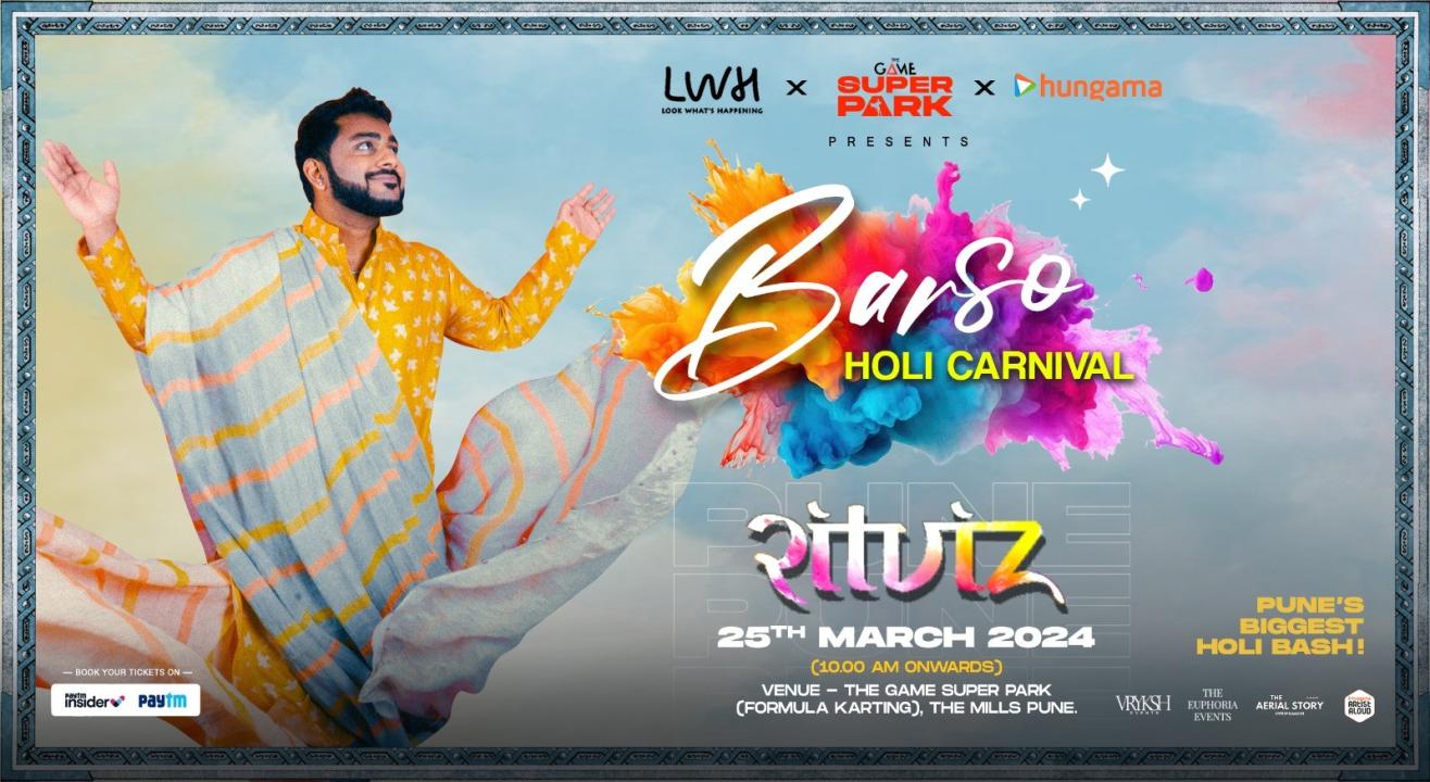 Barso Holi Carnival Feat. Ritviz - Pune | HOLI 2024