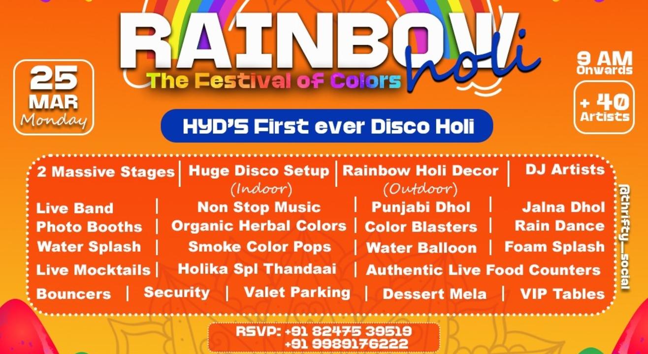 Thrifty X Rainbow The Festival of colors | HOLI 2024