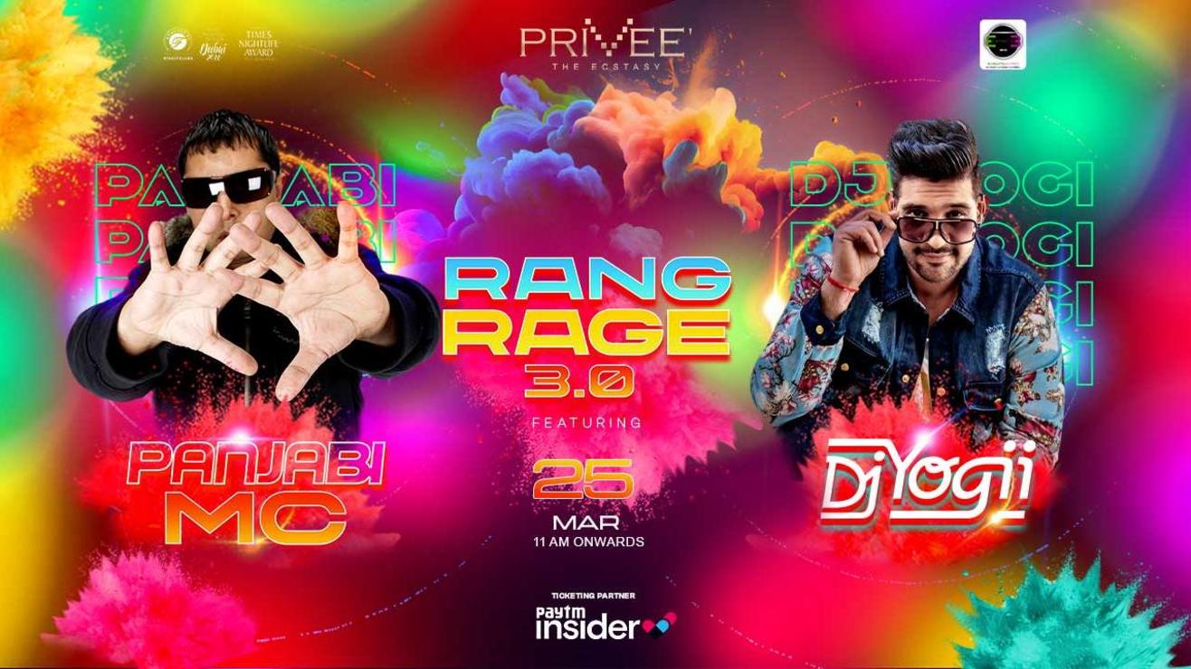 Rang Rage 3.0 at Privee Open Air feat. Panjabi MC & DJ Yogii | HOLI 2024