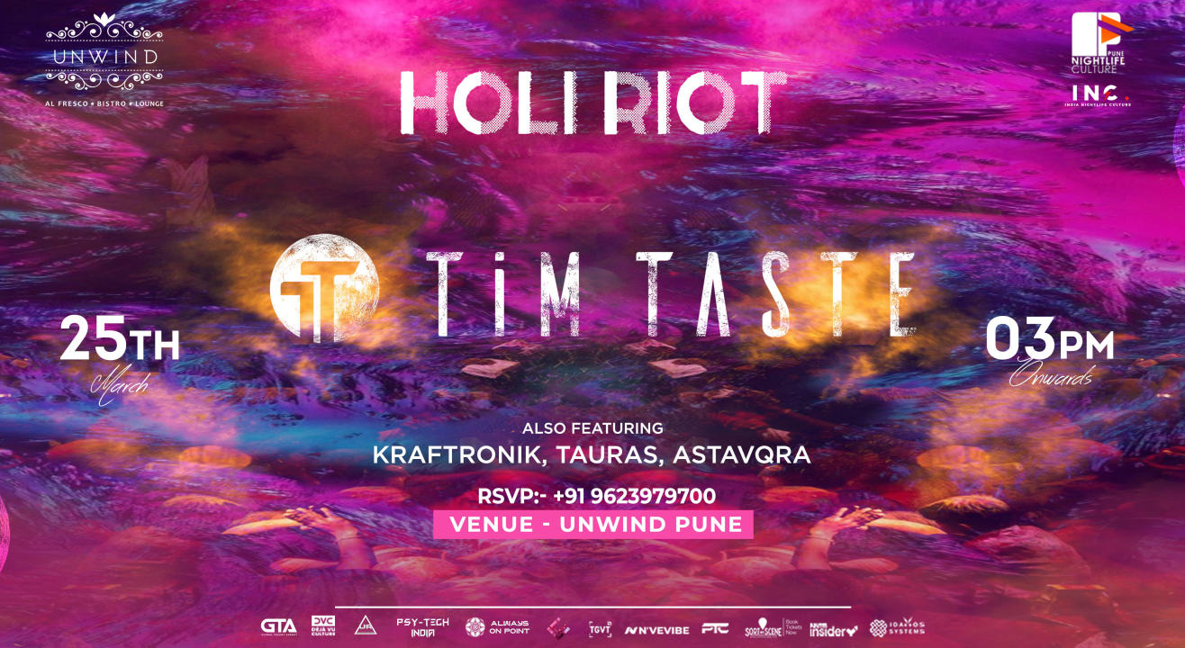 Techno Holi Ft - Tim Taste @Unwind Kp Pune | HOLI 2024