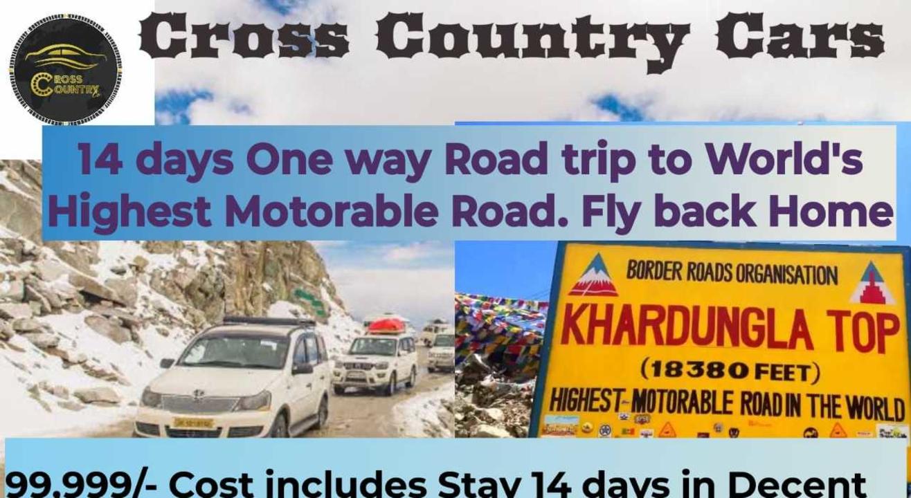 One way Road trip from Mumbai to Khardung la pass Worlds Highest Road Fly back Home