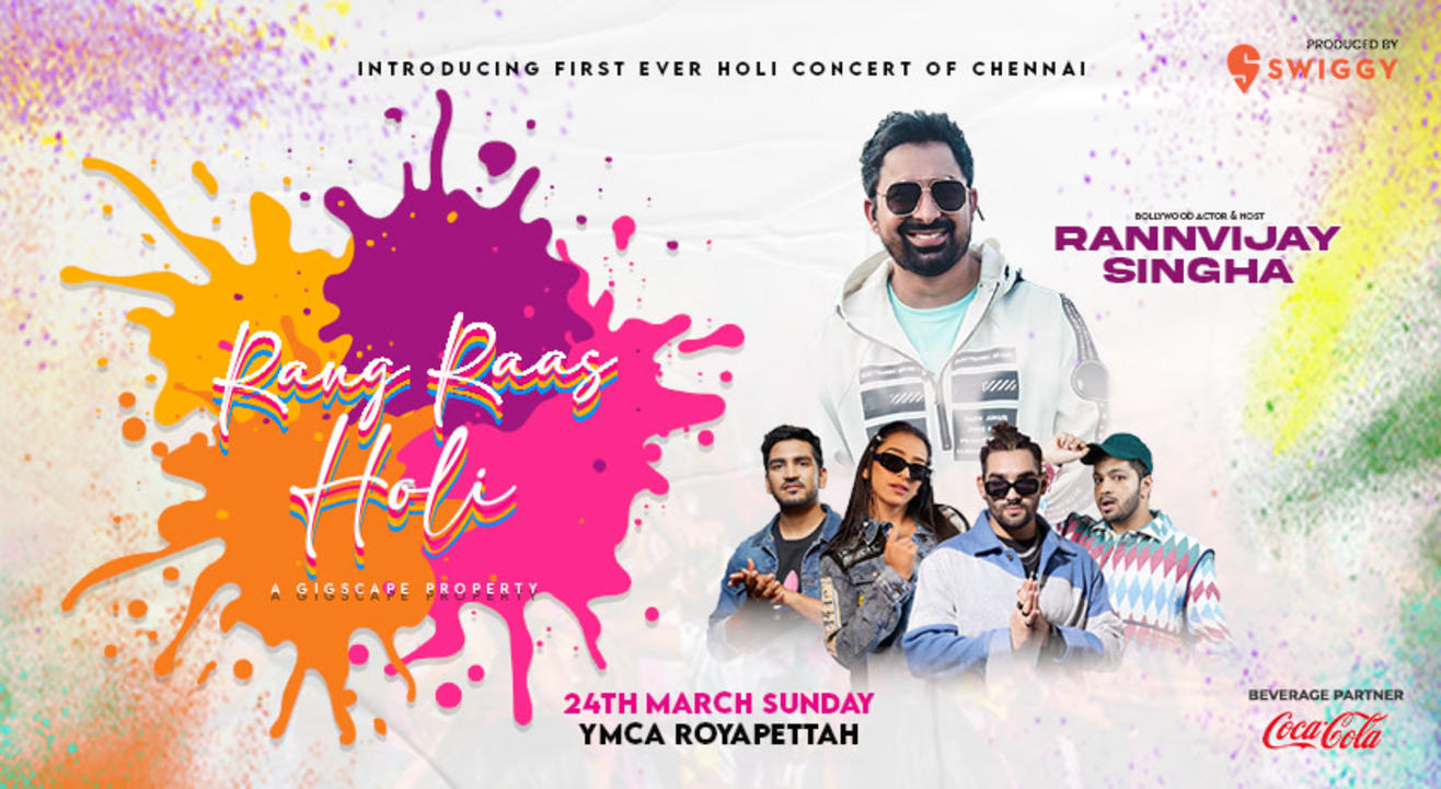 Rang Raas Holi #1 Biggest Holi Concert in Chennai  | HOLI 2024