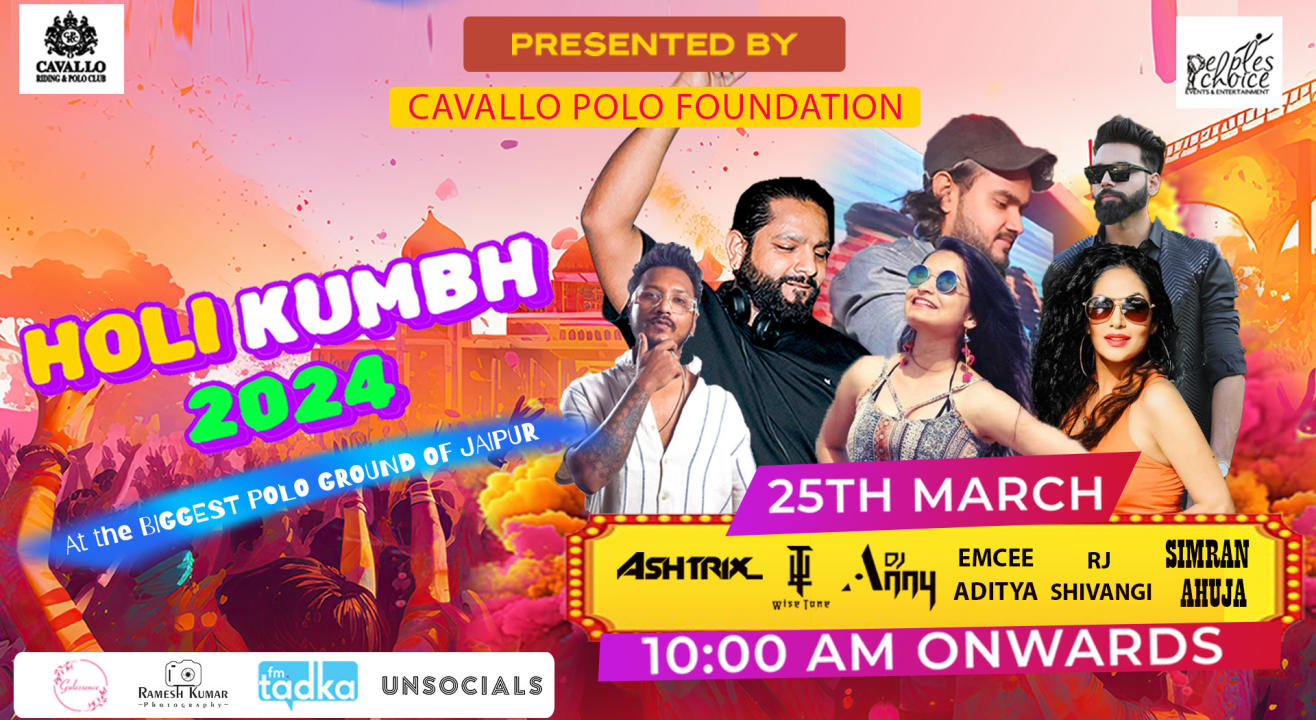 Holi Kumbh 2024 - Biggest Open Air Holi Party in Jaipur | HOLI 2024