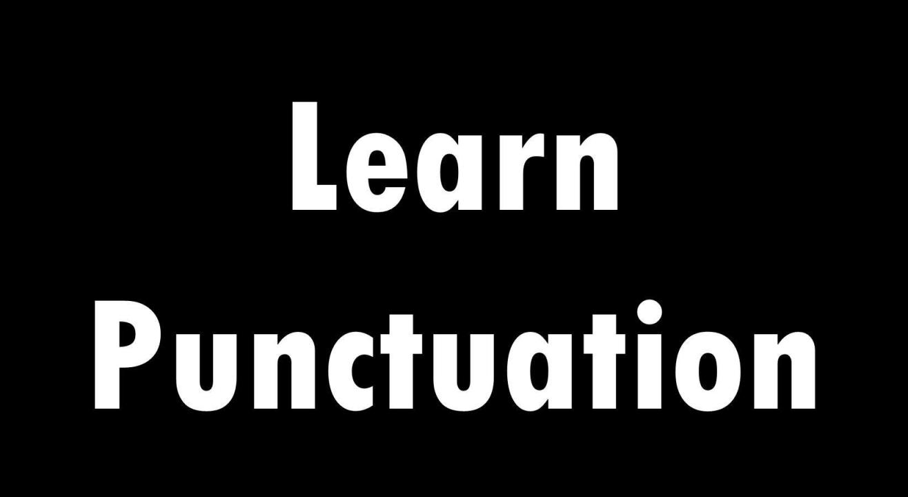 Learn Punctuation