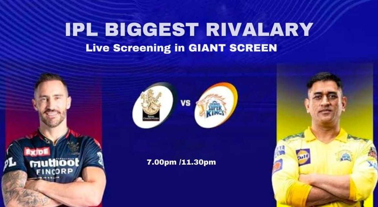 RCB VS CSK IPL 1ST MATCH 2024 LIVE SCREENING AT GILLYS 104 BAR KORMANGALA