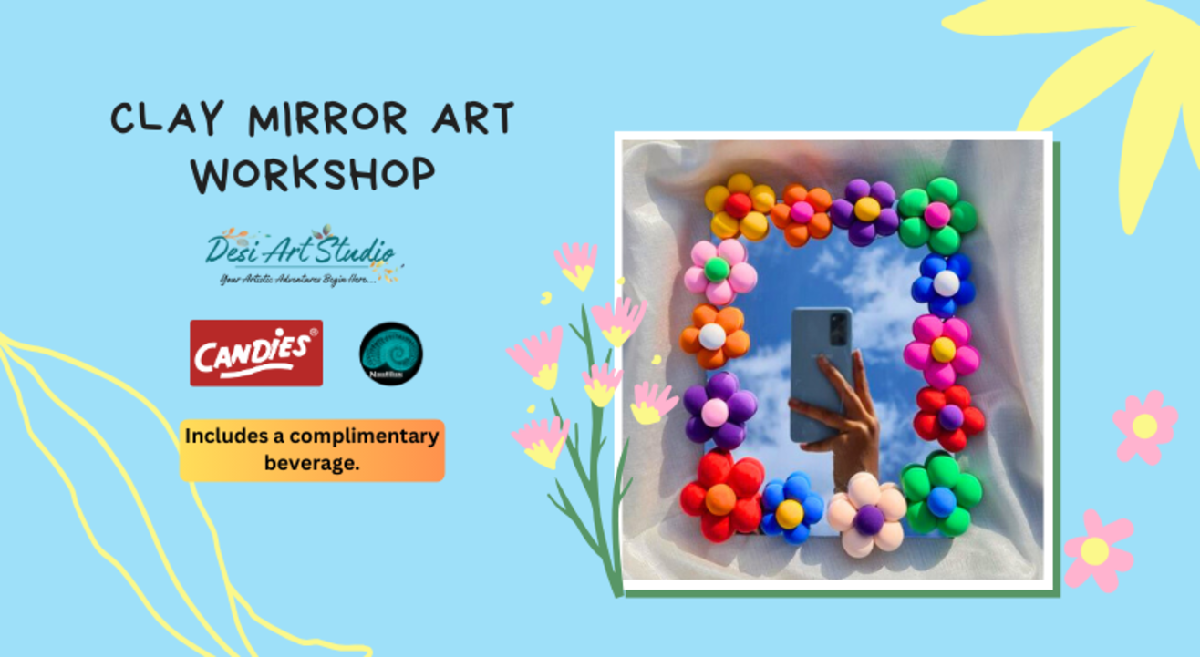 Mirror Clay Art - Desi Art Studio