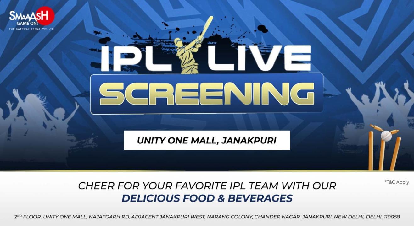 CSK vs GT IPL 2024 LIVE SCREENING SMAAASH JANAKPURI