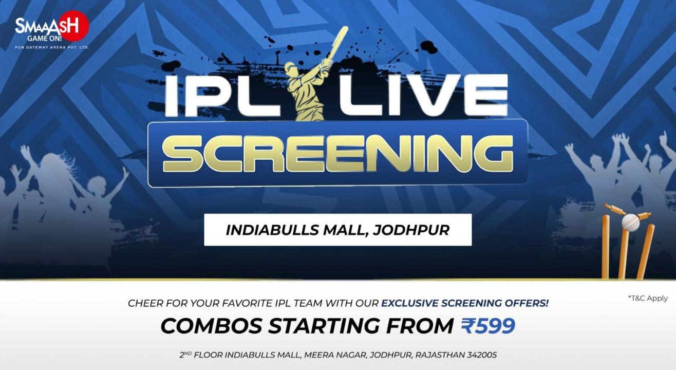 KKR vs RCB IPL 2024 LIVE SCREENING @SMAAASH - JODHPUR