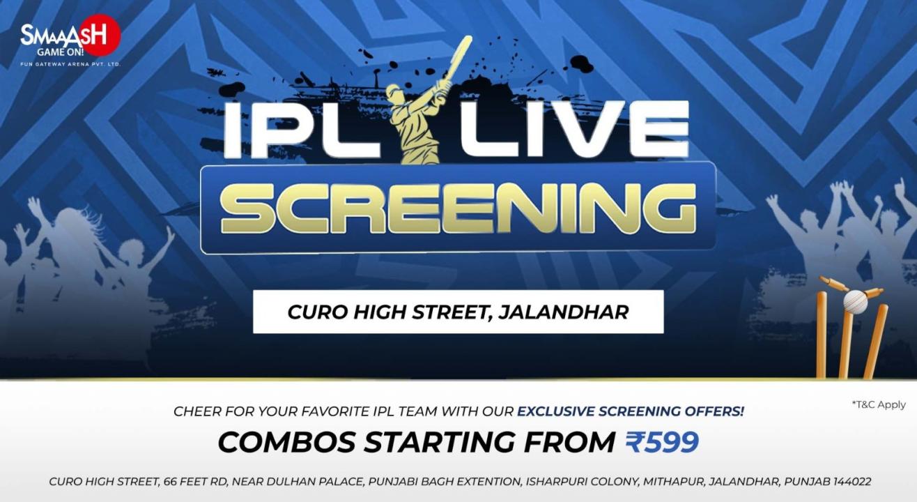 KKR vs RCB IPL 2024 LIVE SCREENING @SMAAASH - JALANDHAR 