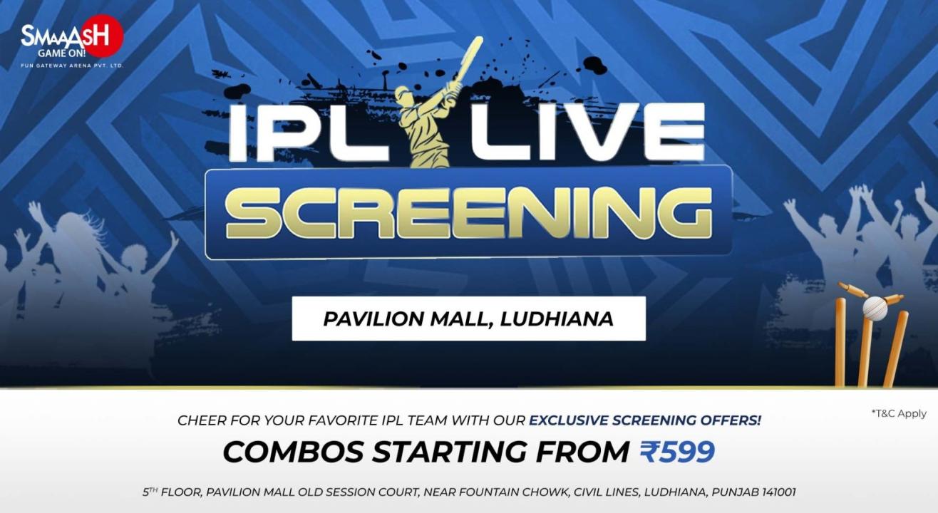 KKR vs RCB IPL 2024 LIVE SCREENING @SMAAASH - LUDHIANA