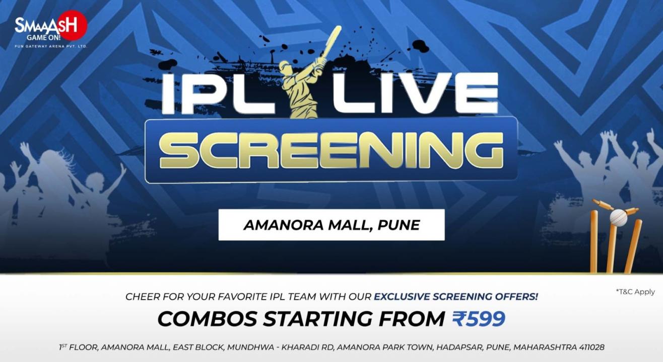 DC vs KKR IPL 2024 LIVE SCREENING SMAAASH PUNE, HADAPSAR.