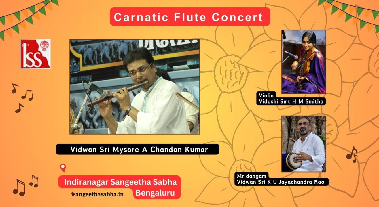 Mysore A Chandan Kumar Flute Concert