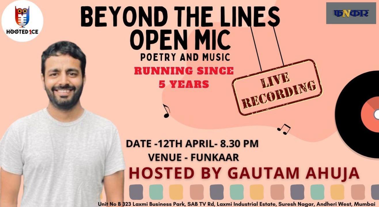 Beyond the Lines Open Mic(Poetry and Music)