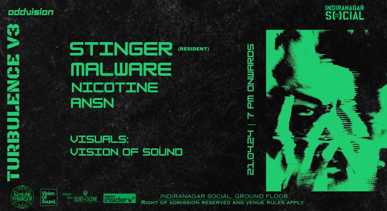 SOCIAL X ODDVISION presents Turbulence V3 ft. Stinger, Malware & more || Vision Of Sound || #IndiranagarSOCIAL 