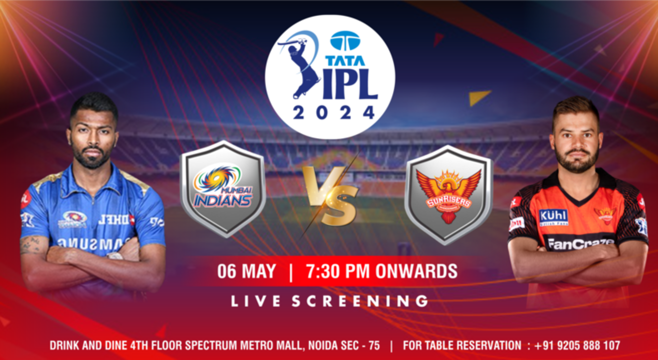 MI vs SRH: TATA IPL 2024 live screening @DAD