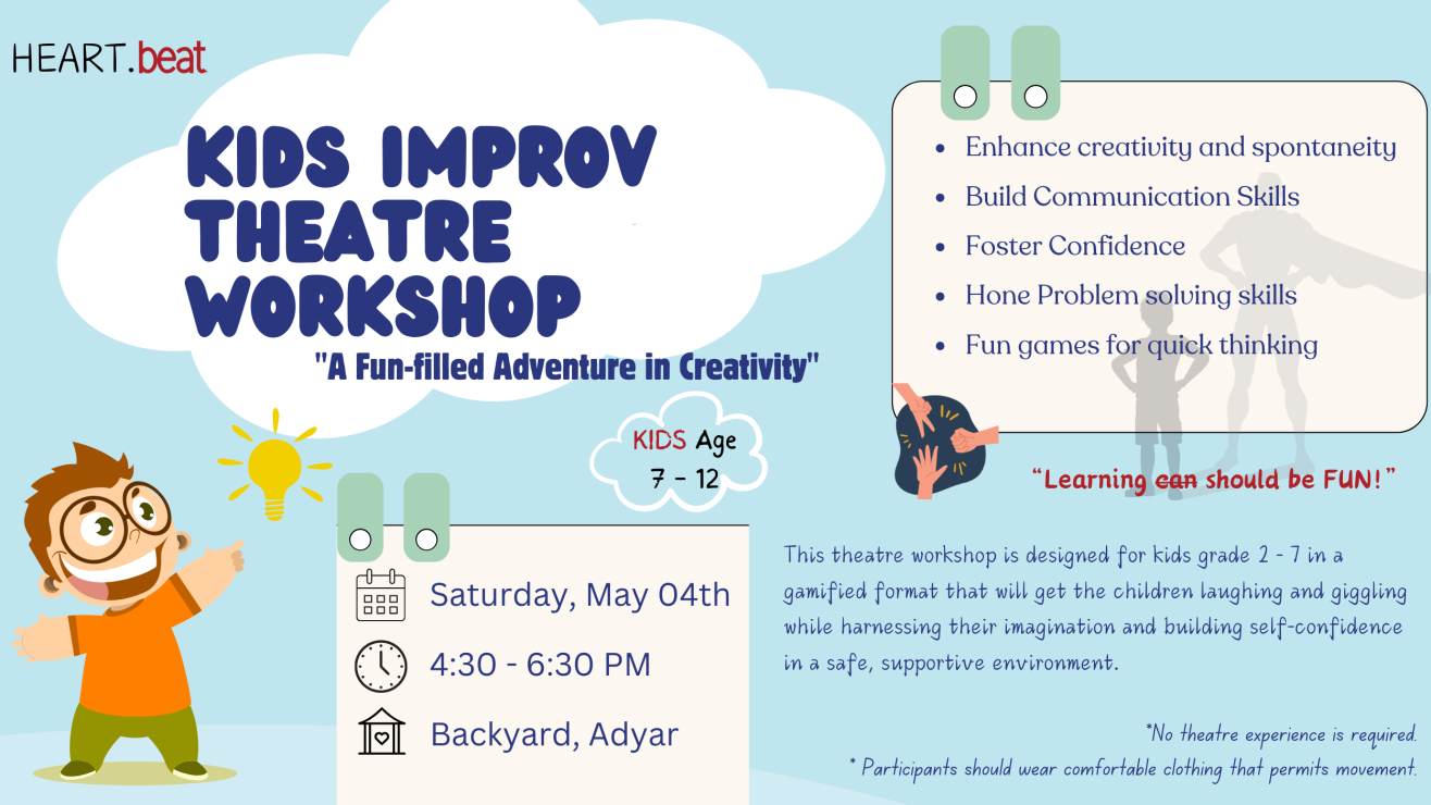 KIDS IMPROV THEATRE WORKSHOP