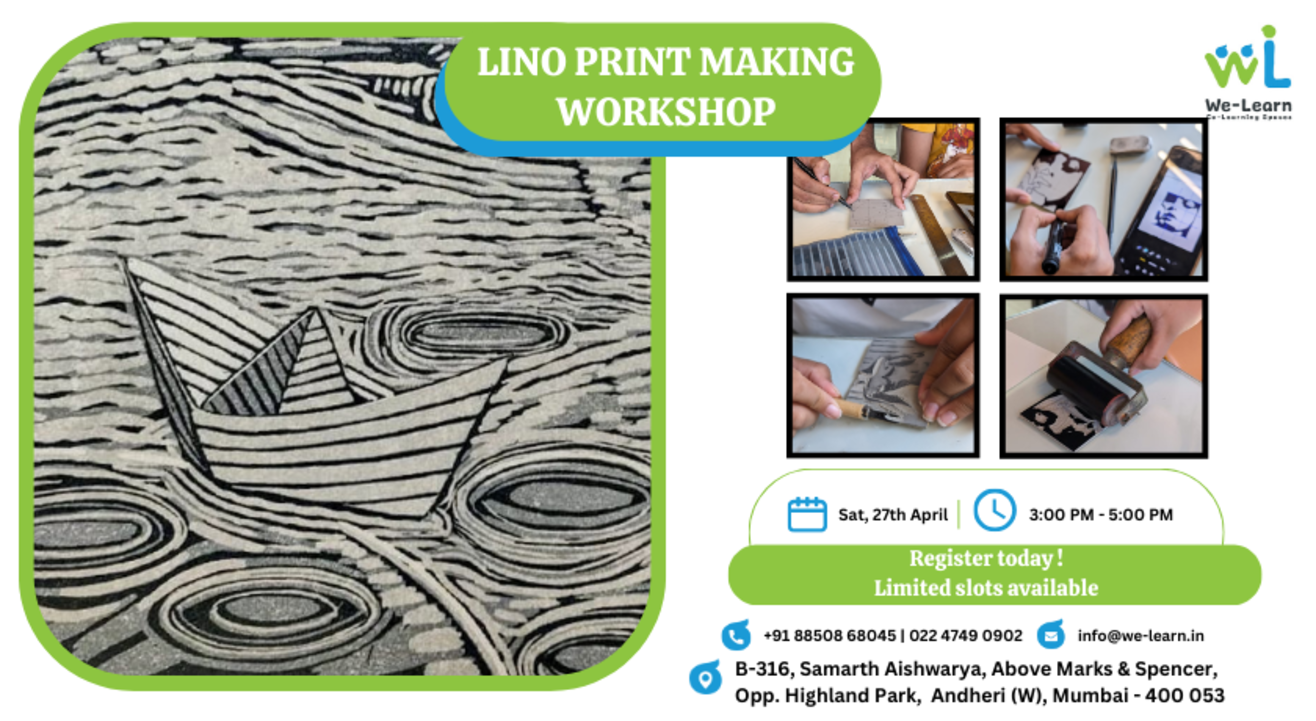 Lino print making workshop 