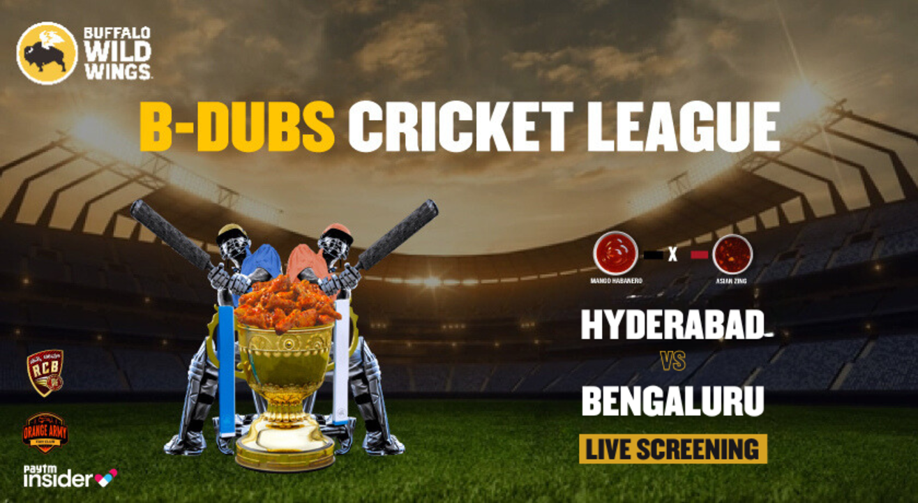 Hyderabad vs Bengaluru Live screening | BWW Jubilee Hills