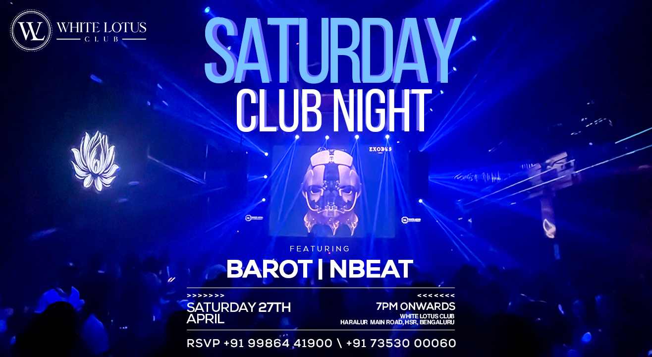 SATURDAY | CLUB NIGHT | 27 APR