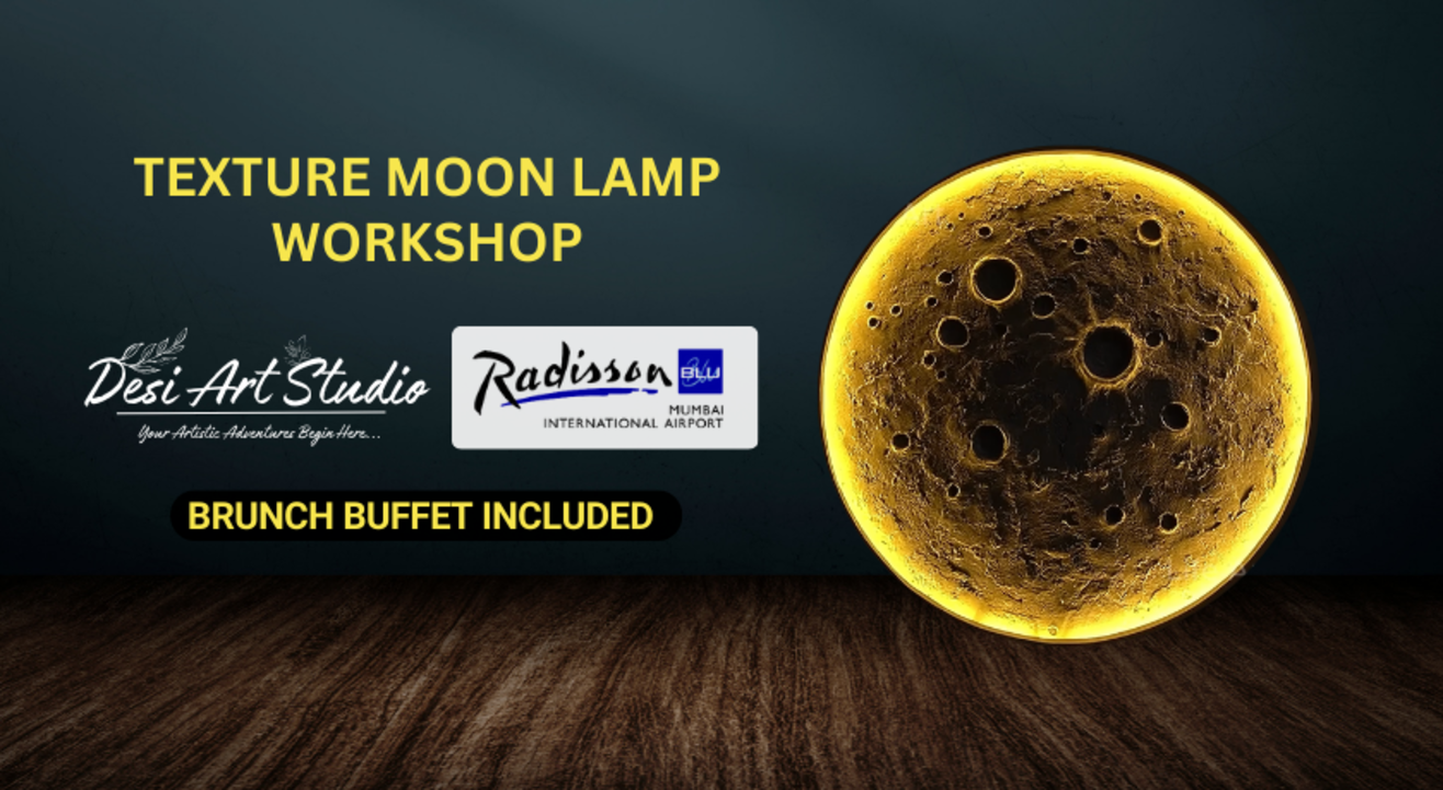 Texture Moon Lamp Workshop - With brunch