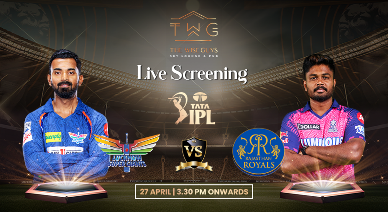 LSG VS RR | IPL LIVE SCREENING 