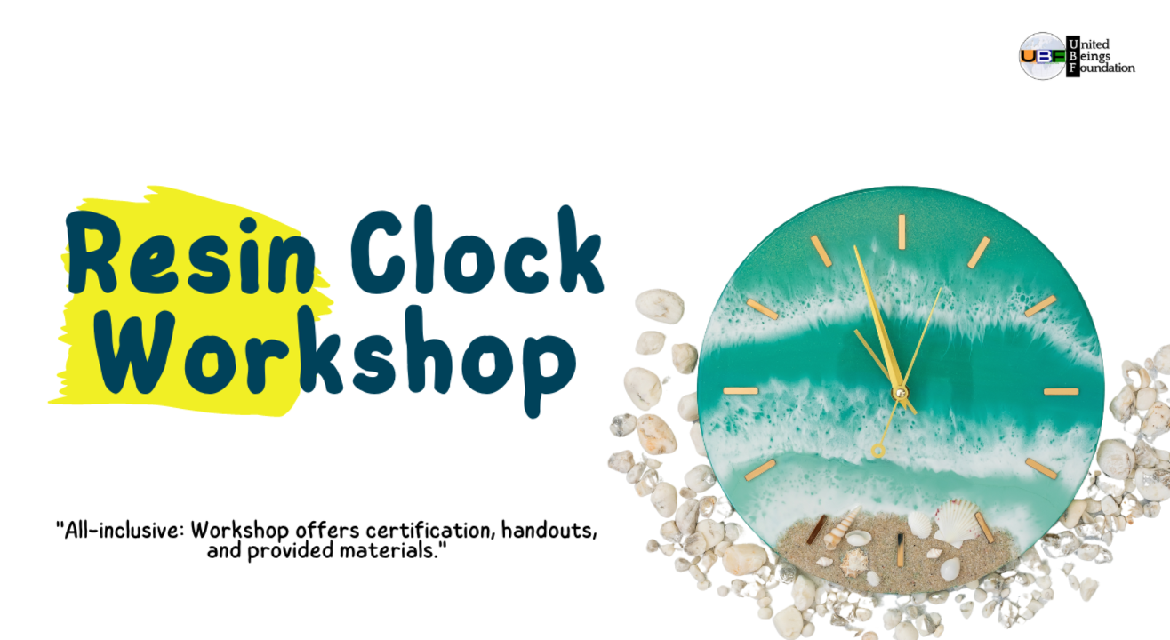 Resin Wall Clock Workshop (Adults and Kids)