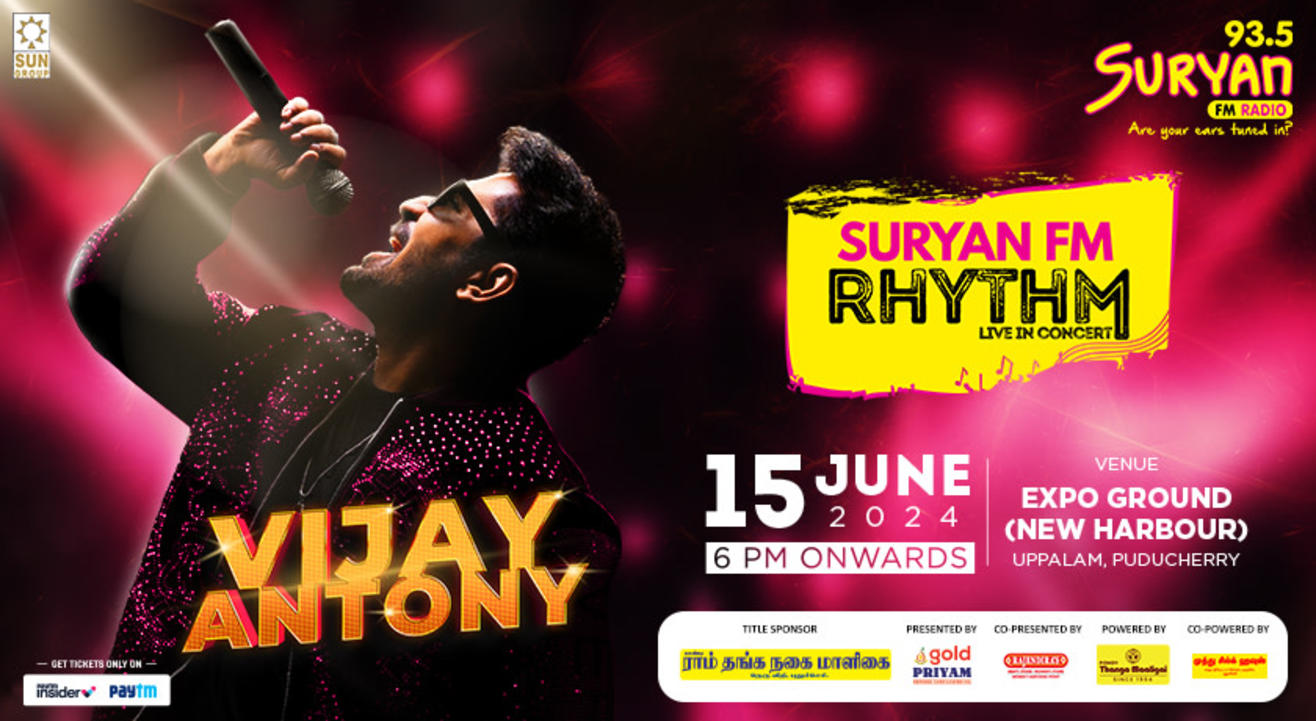 Suryan FM Rhythm with Vijay Antony | Puducherry