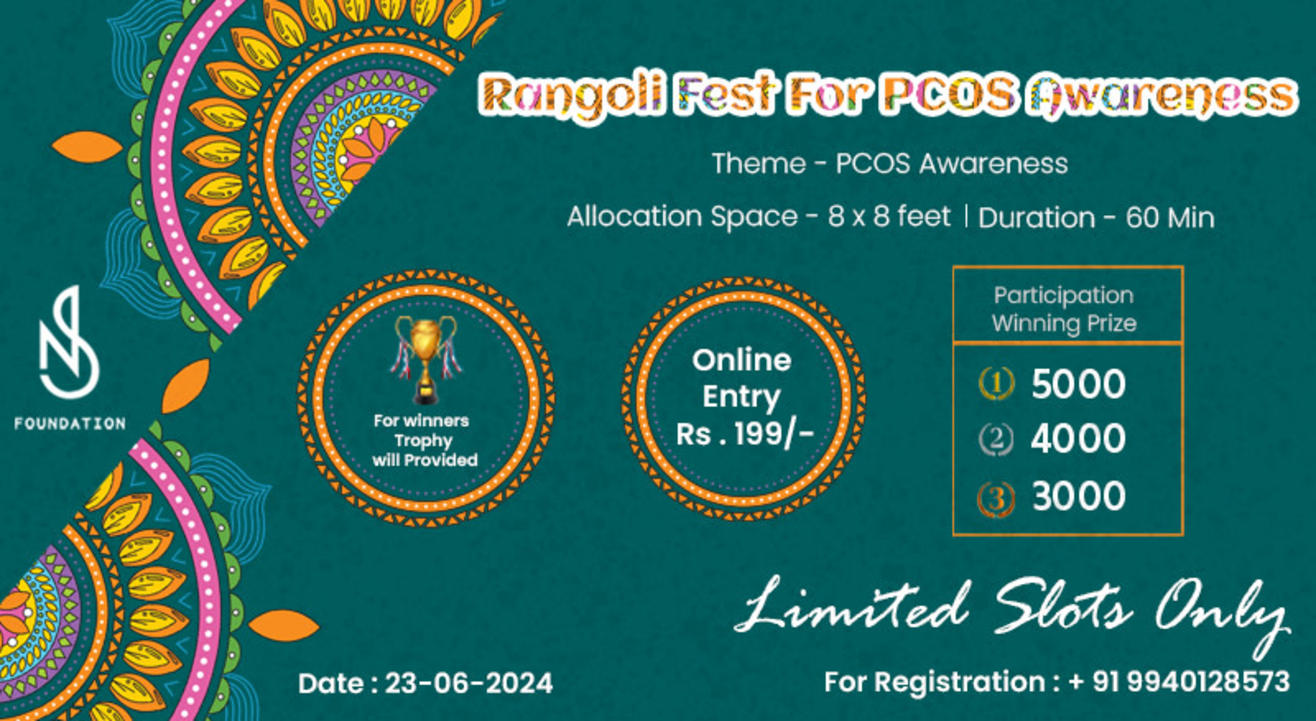 Online Rangoli Fest For PCOS Awareness - JUNE'23