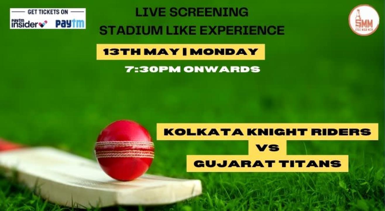 GT v/s KKR Live | IPL Screening | FIVE MAD MEN Kolkata