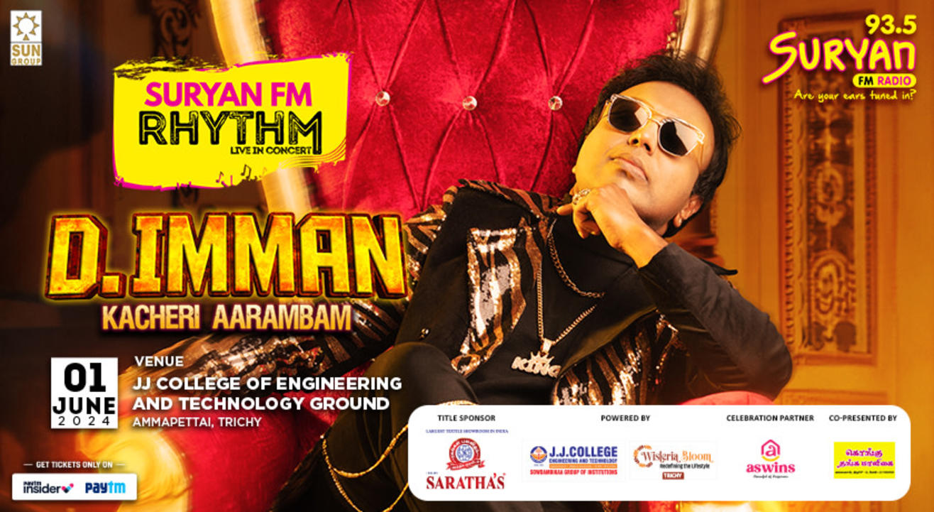 Suryan FM Rhythm with D. Imman | Trichy