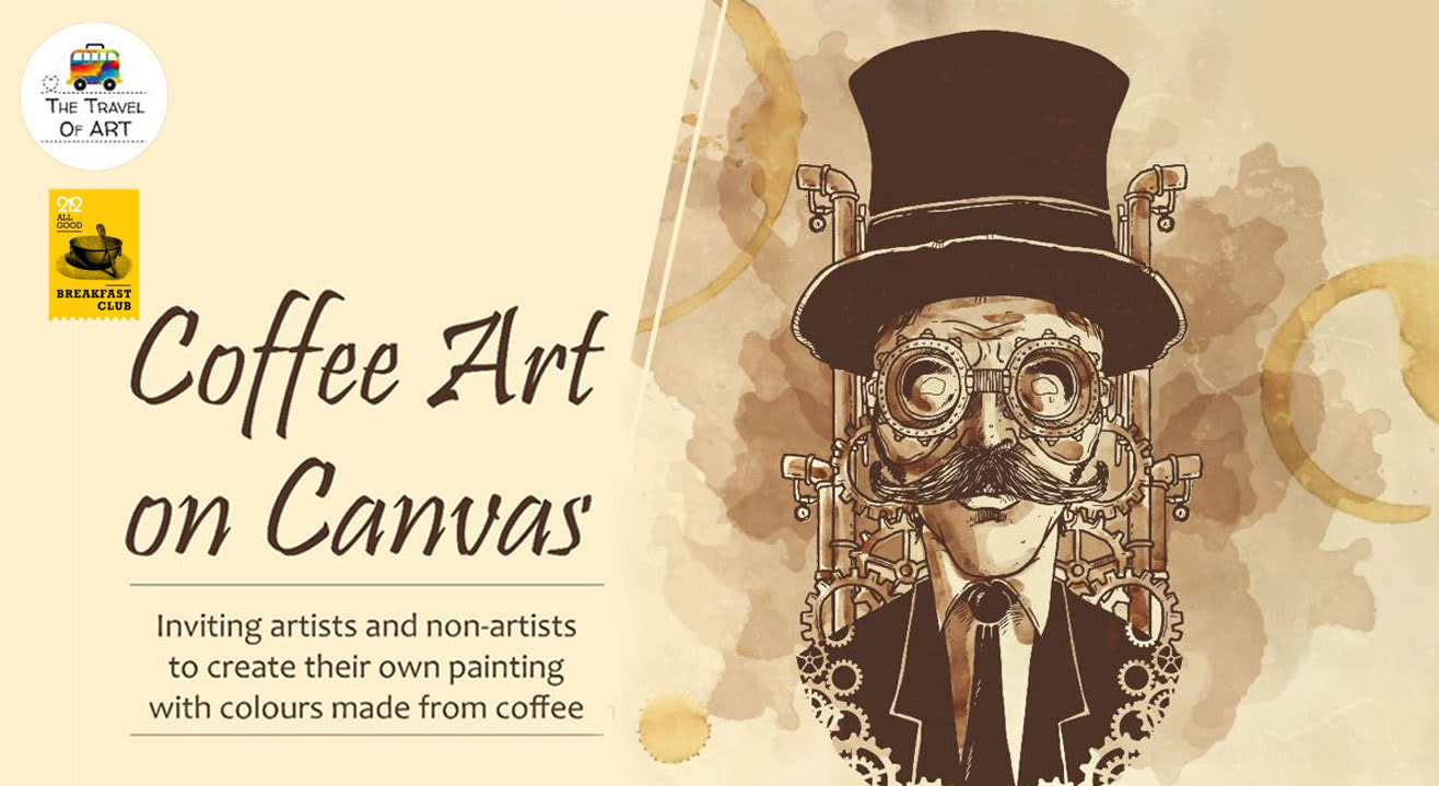 Coffee Art on Canvas with Artist Ritu Dua