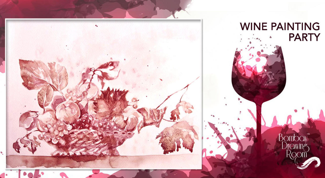 Book tickets to Wine Painting Party by Bombay Drawing Room