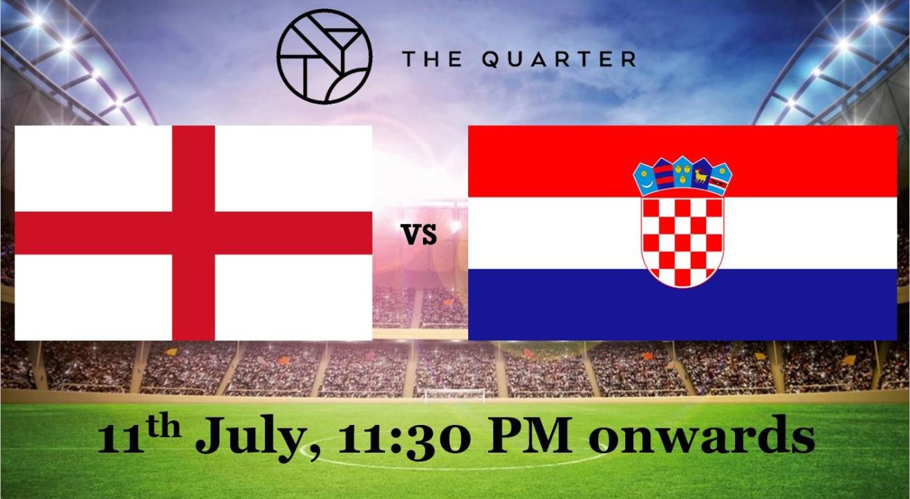 Book tickets to England Vs Croatia, FIFA World Cup Semi Finals at The