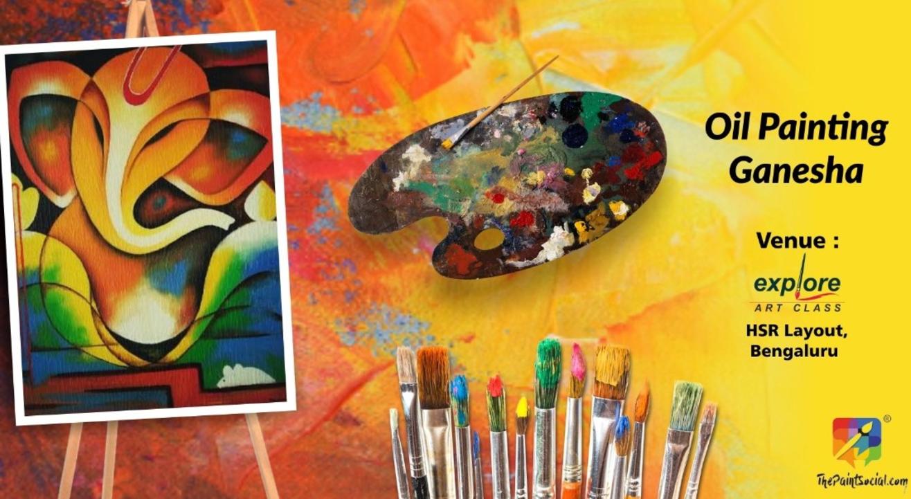 Oil Painting Ganesha Bangalore