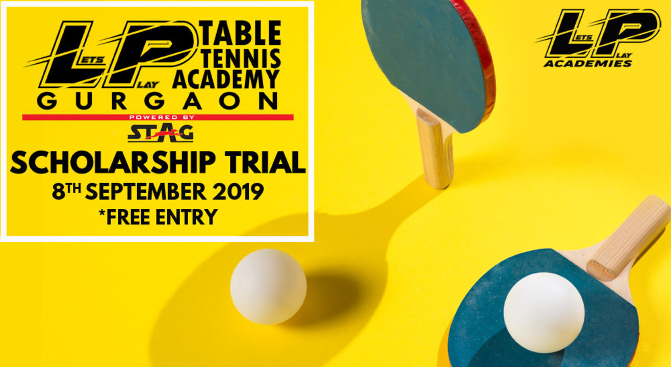 Book tickets to LetsPlay Table Tennis All India Scholarship