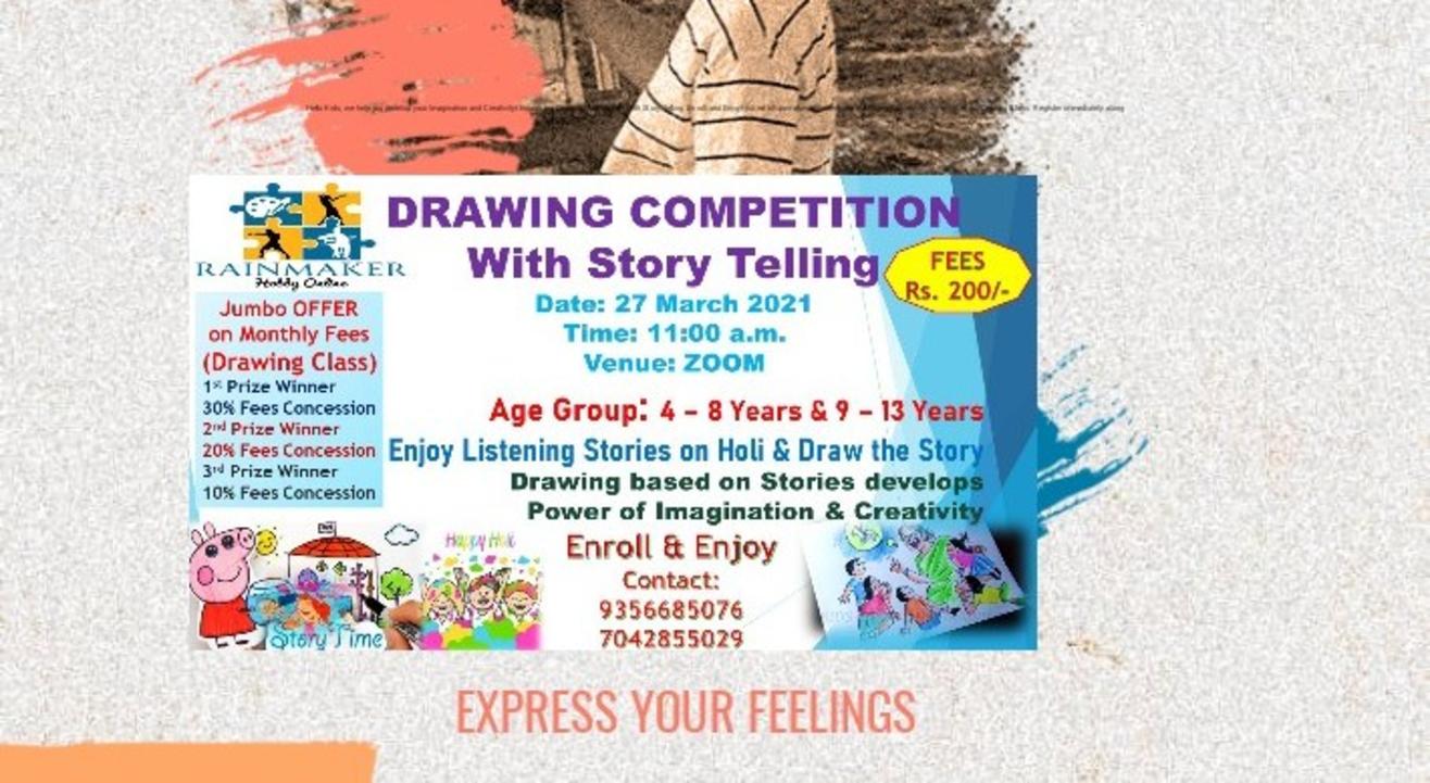 Drawing competition with story telling
