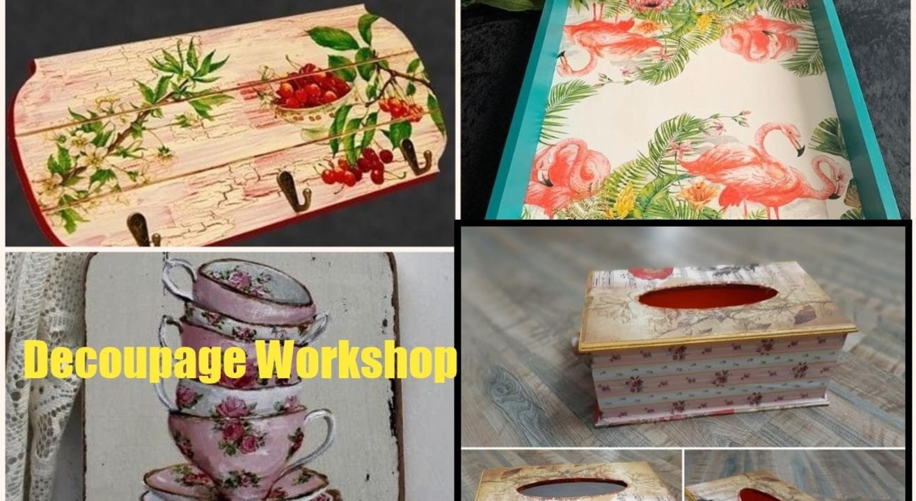 Decoupage art online tutorial for beginners