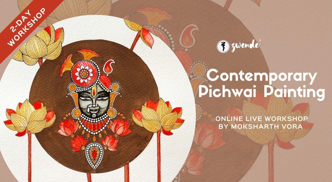 Contemporary Pichwai Painting Live
